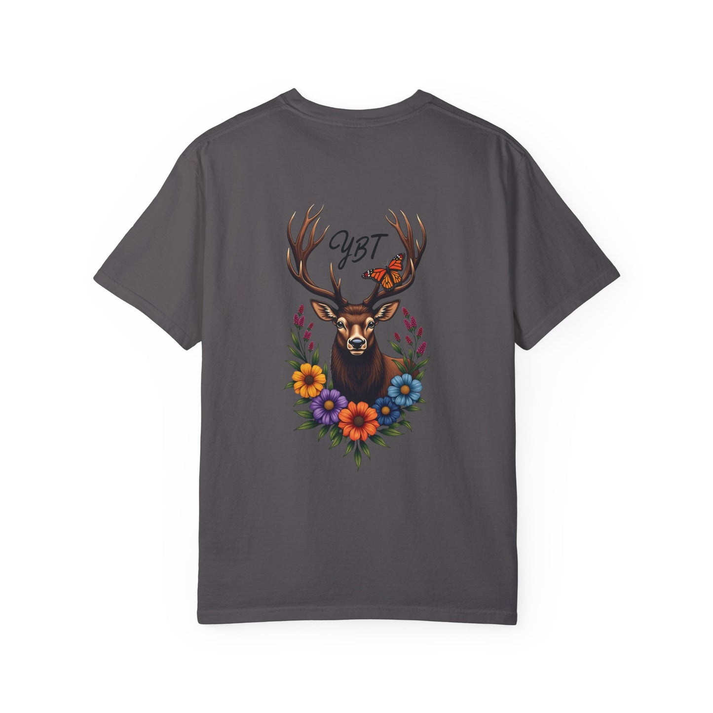 Woman's T-Shirt with YBT Deer Wreath Design