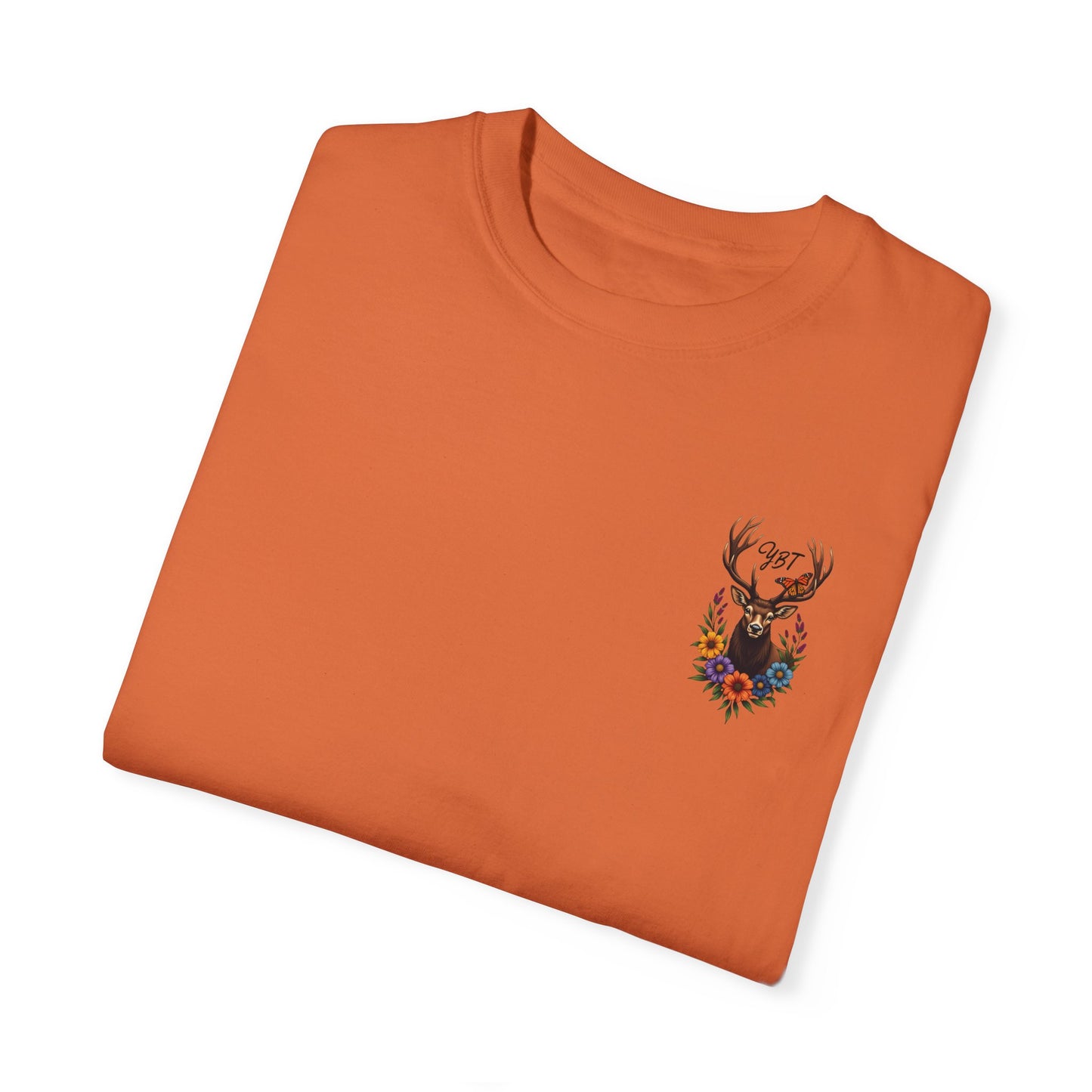 Woman's T-Shirt with YBT Deer Wreath Design