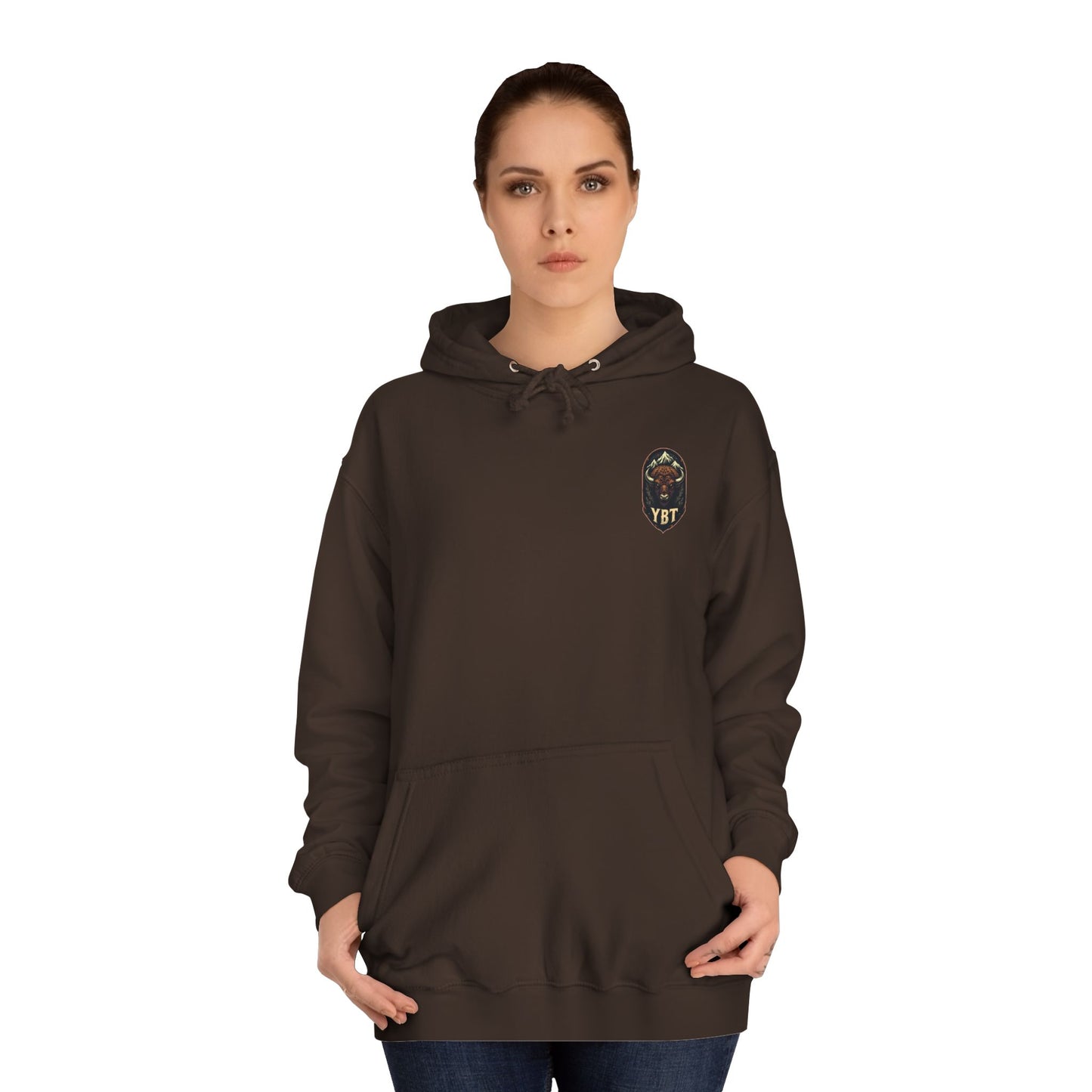 YBT Unisex Hoodie | Bison Staredown Design