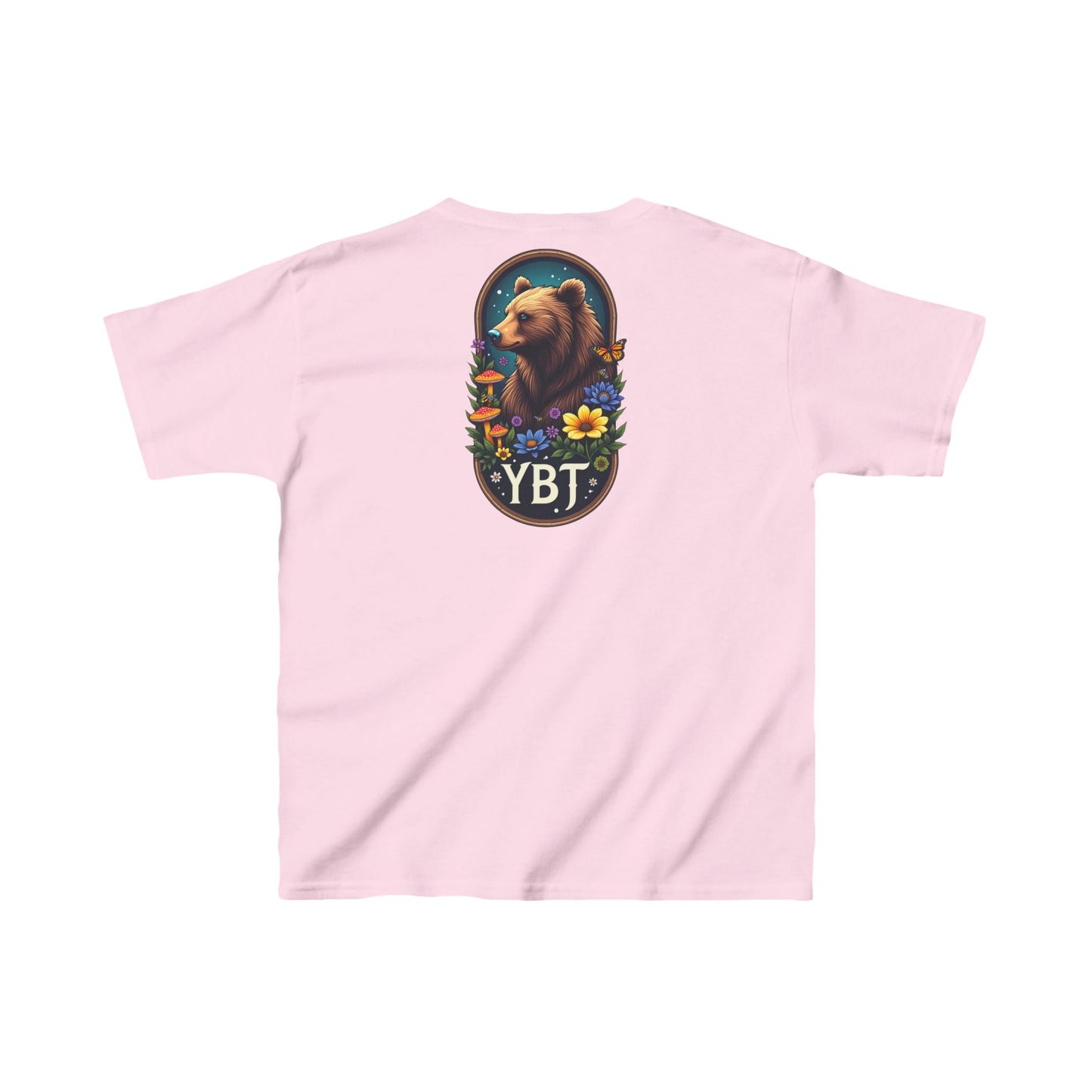 Kids Tee - YBT  Bear and Flowers Design