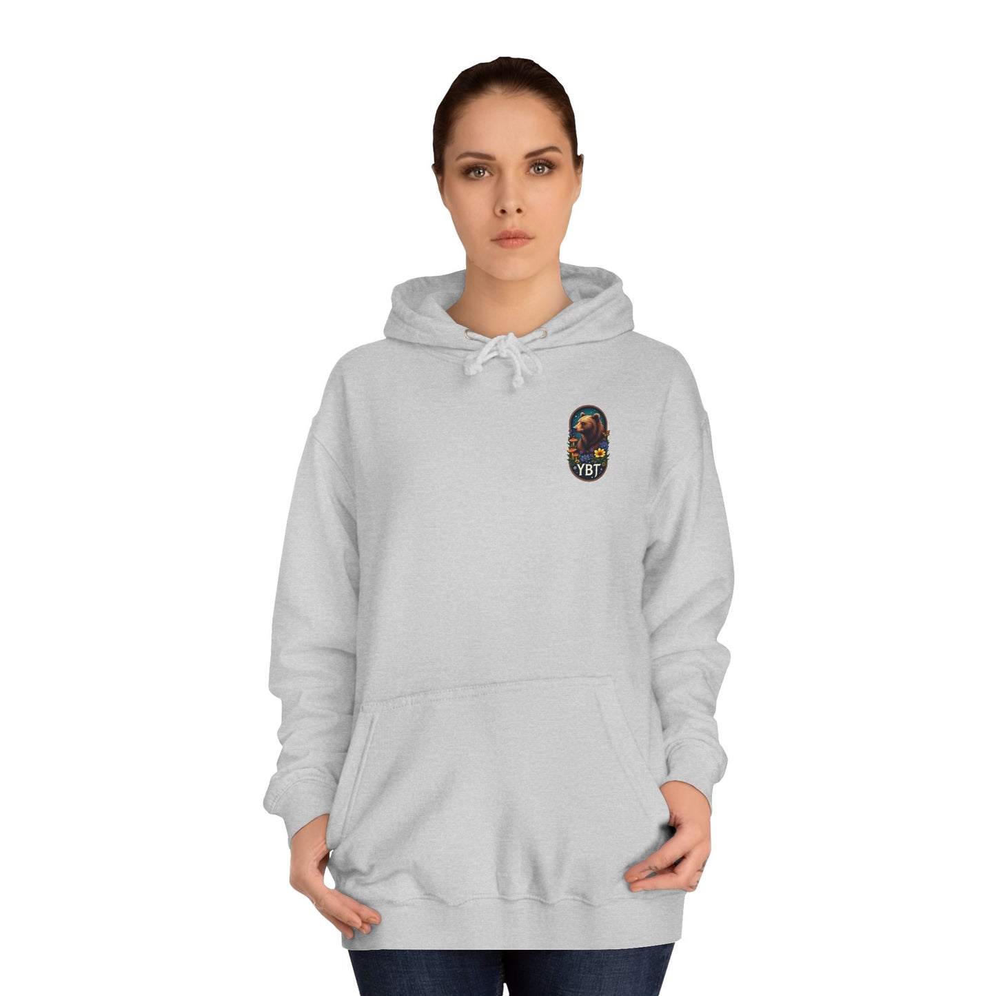 Woman's YBT  Hoodie | Bear & Flower Design