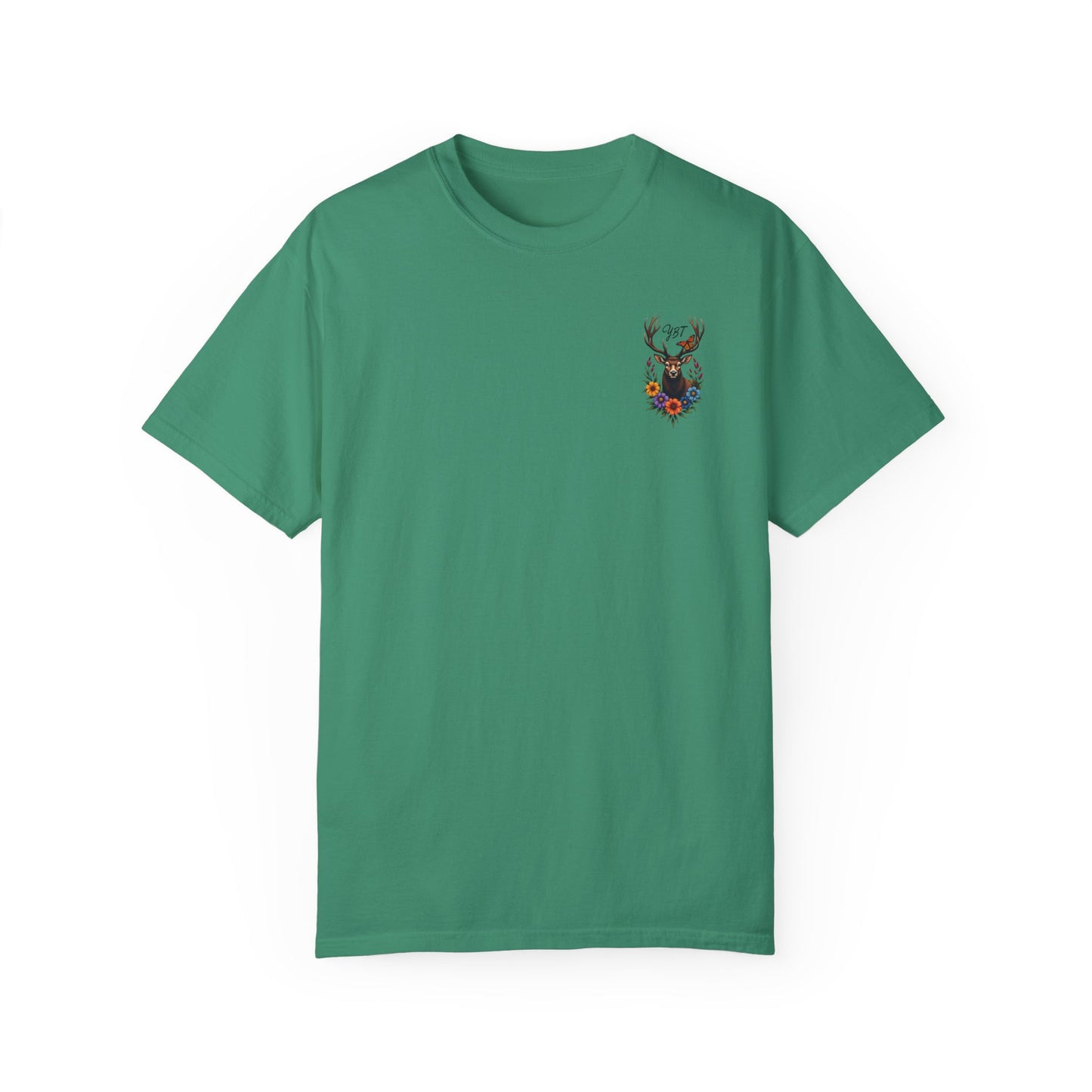 Woman's T-Shirt with YBT Deer Wreath Design