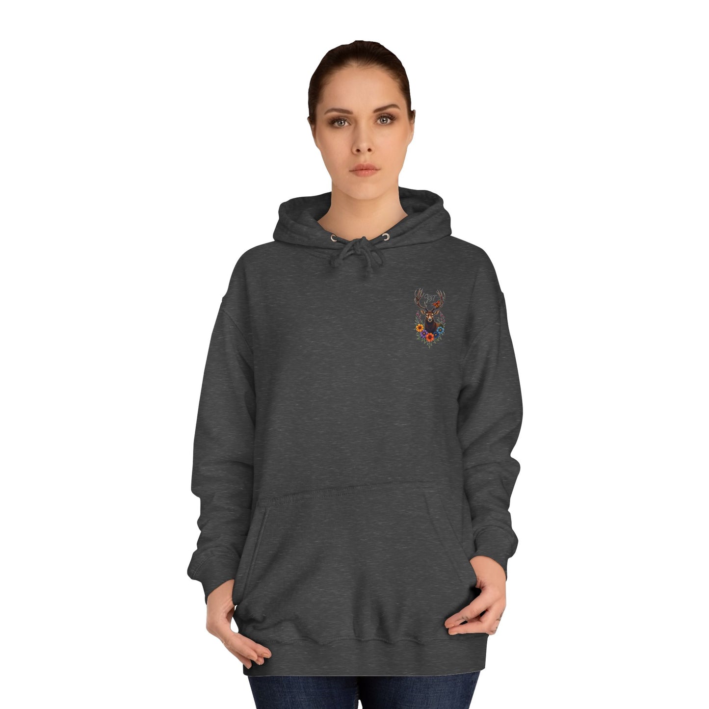 Woman's YBT  Hoodie | Deer Wreath Design