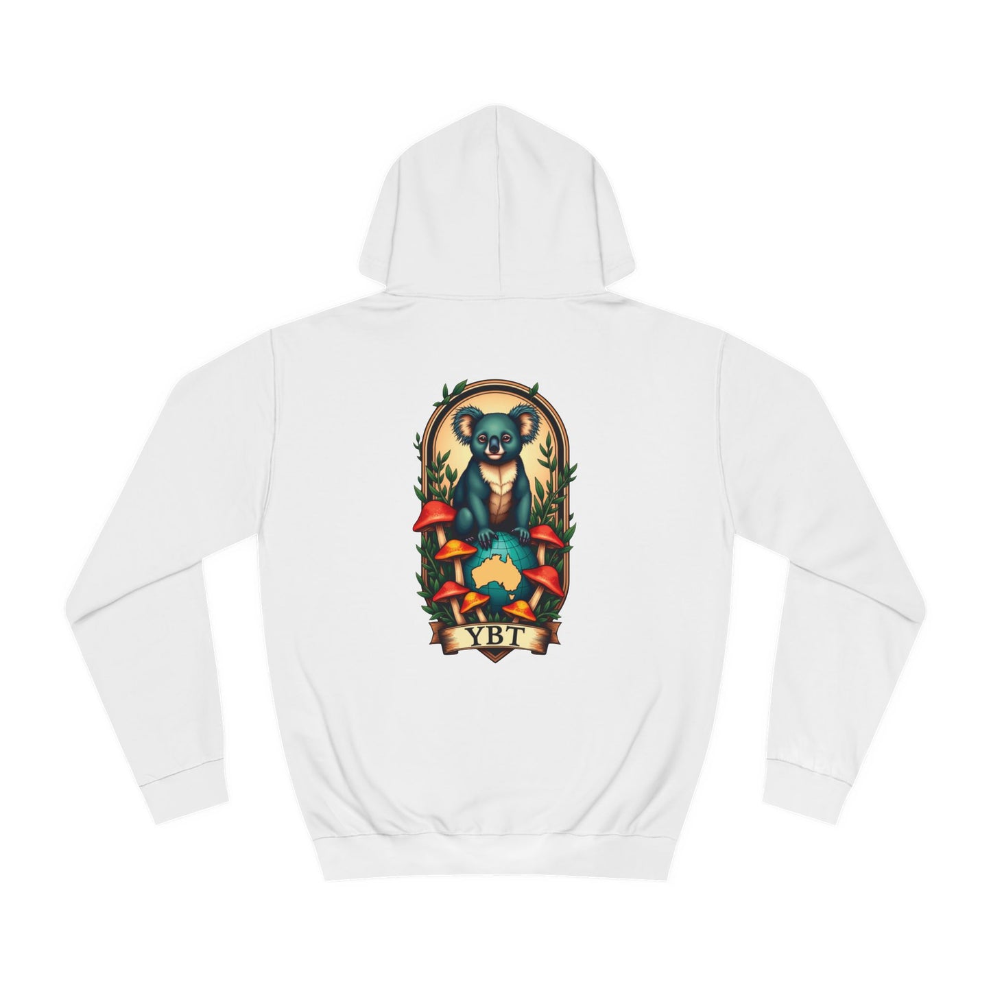 YBT Unisex Hoodie with Faded Koala Design