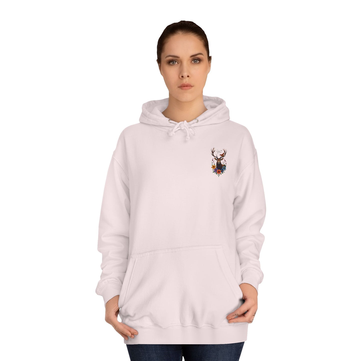 Woman's YBT  Hoodie | Deer Wreath Design