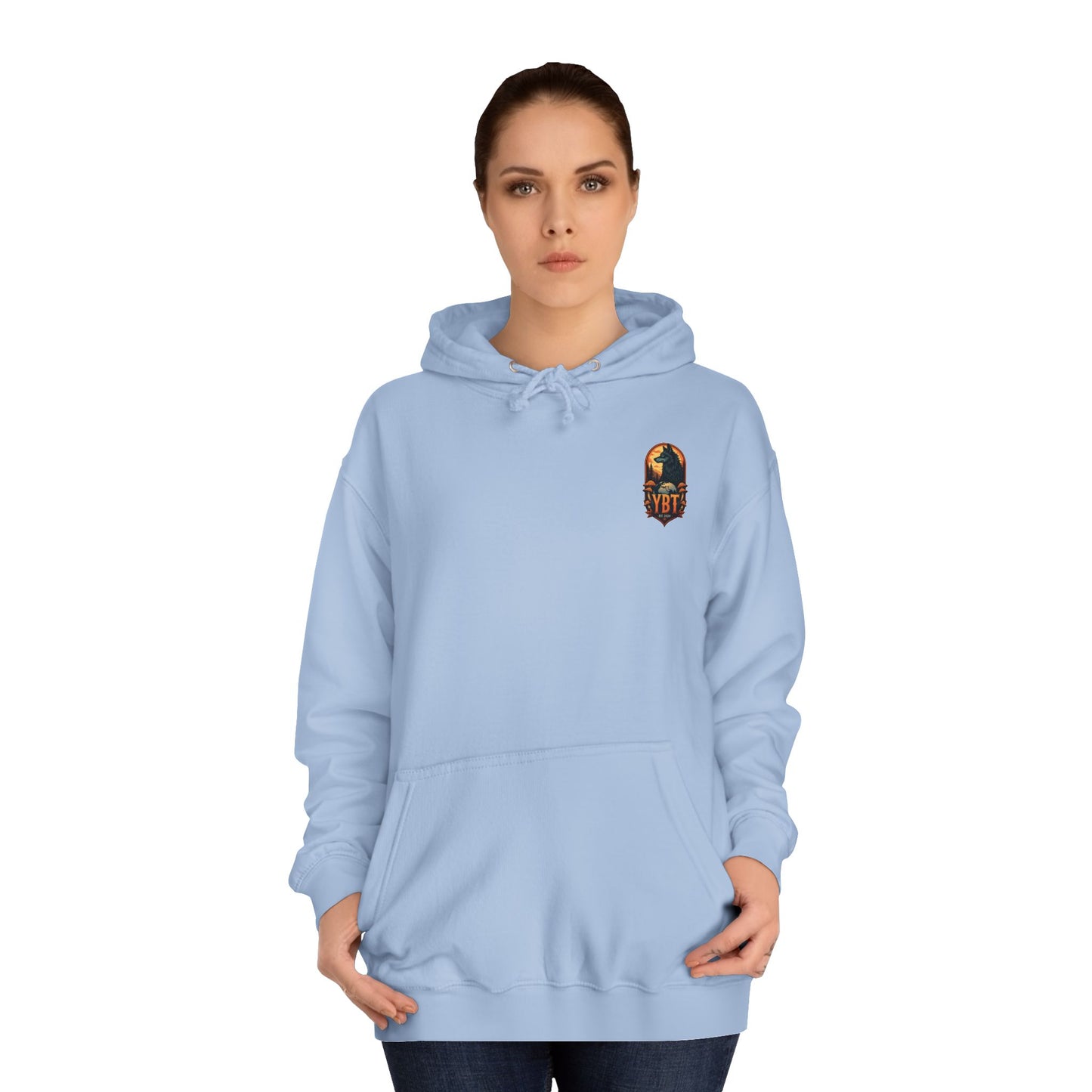 YBT Unisex Hoodie | Wolf & Mushroom Design