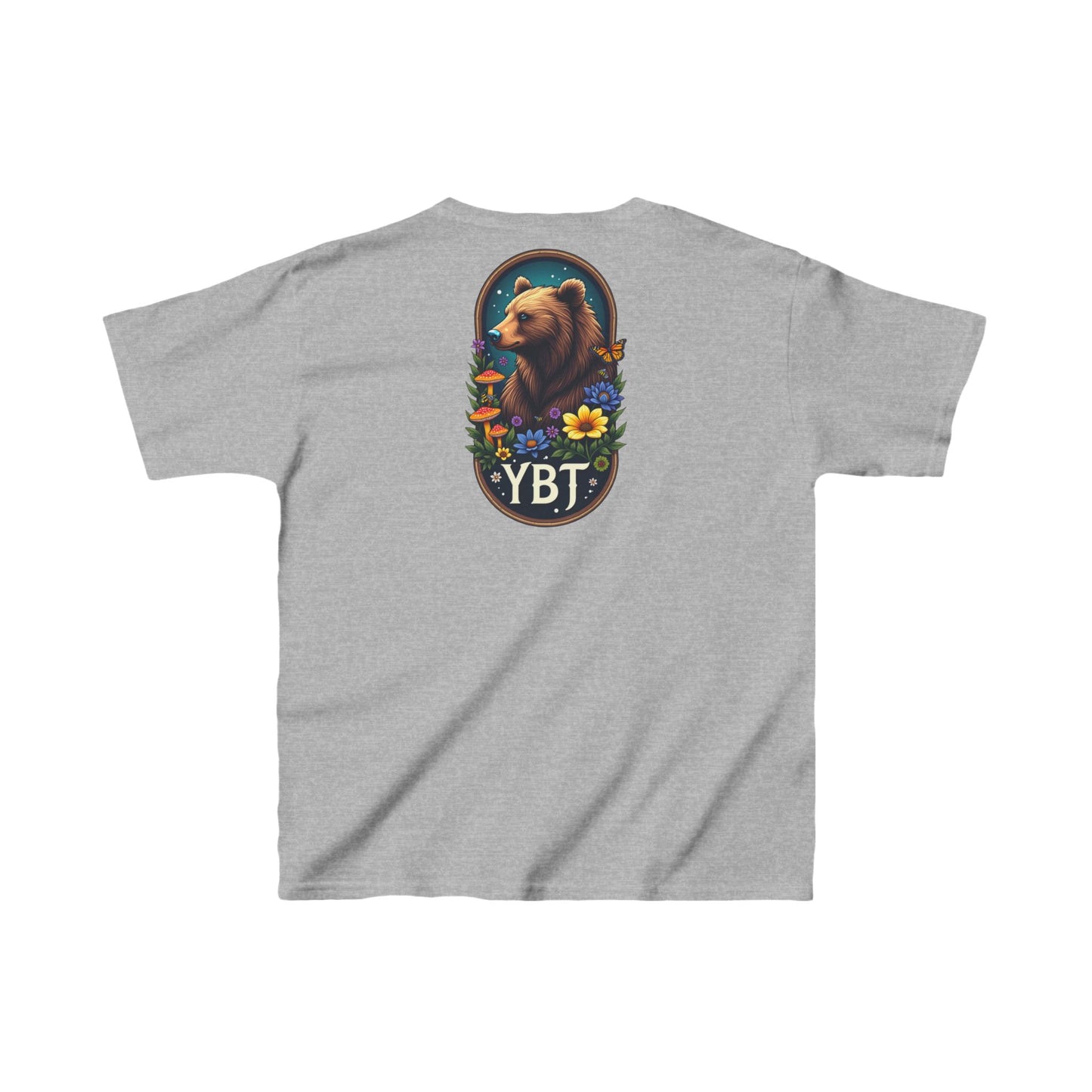 Kids Tee - YBT  Bear and Flowers Design