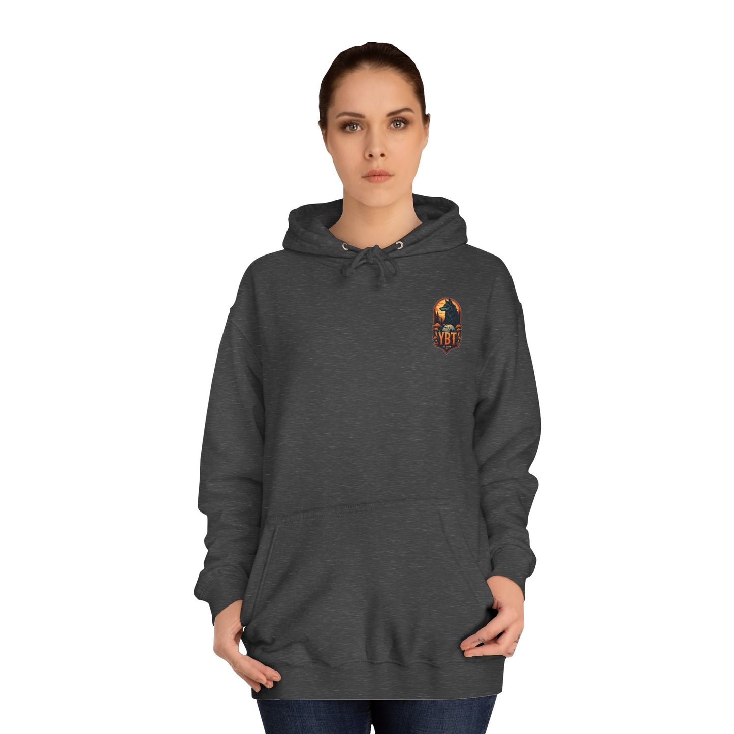 YBT Unisex Hoodie | Wolf & Mushroom Design