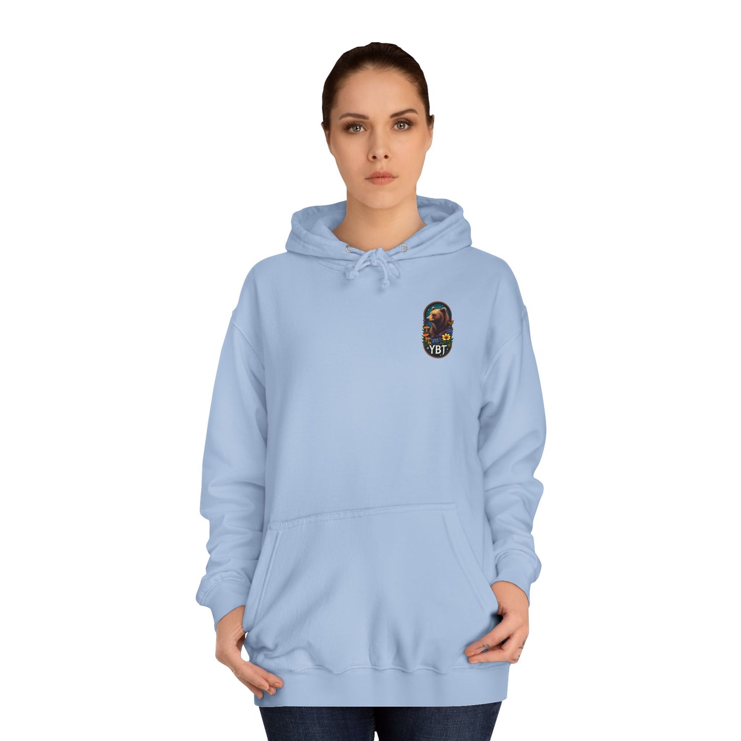 Woman's YBT  Hoodie | Bear & Flower Design