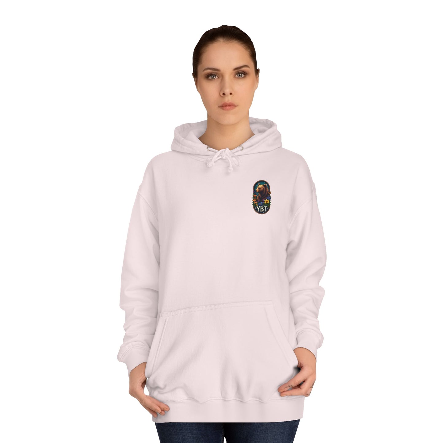 Woman's YBT  Hoodie | Bear & Flower Design