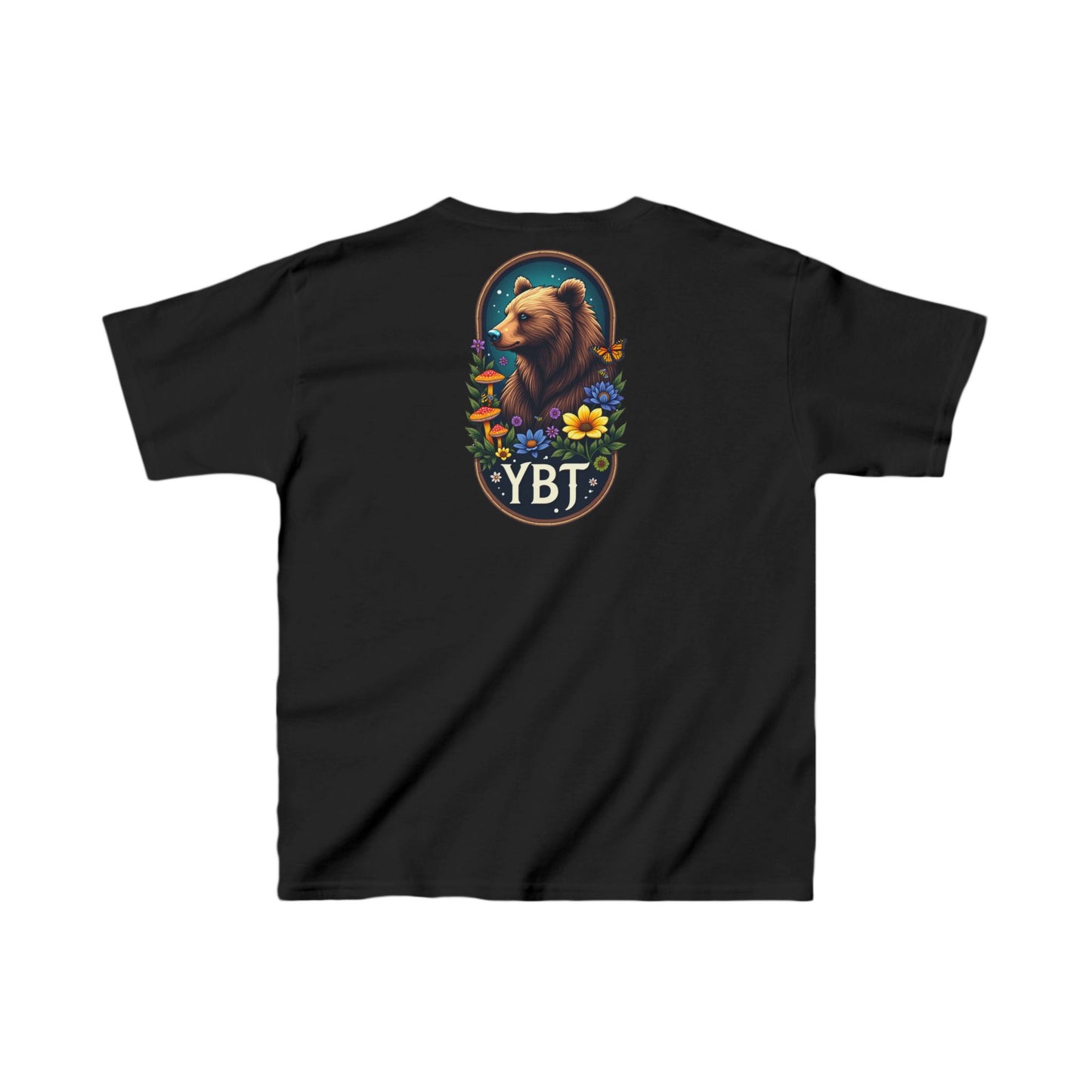 Kids Tee - YBT  Bear and Flowers Design