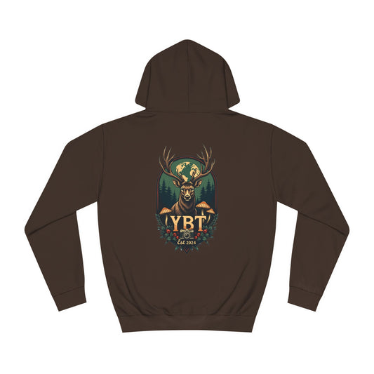 YBT Unisex Hoodie with Vintage Deer & Camera  Design