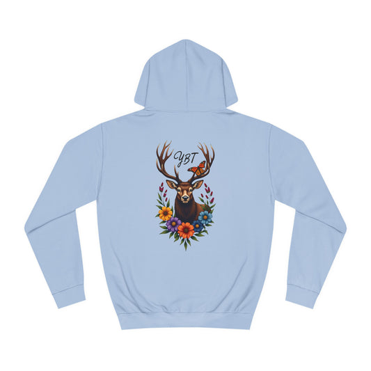 Woman's YBT  Hoodie | Deer Wreath Design