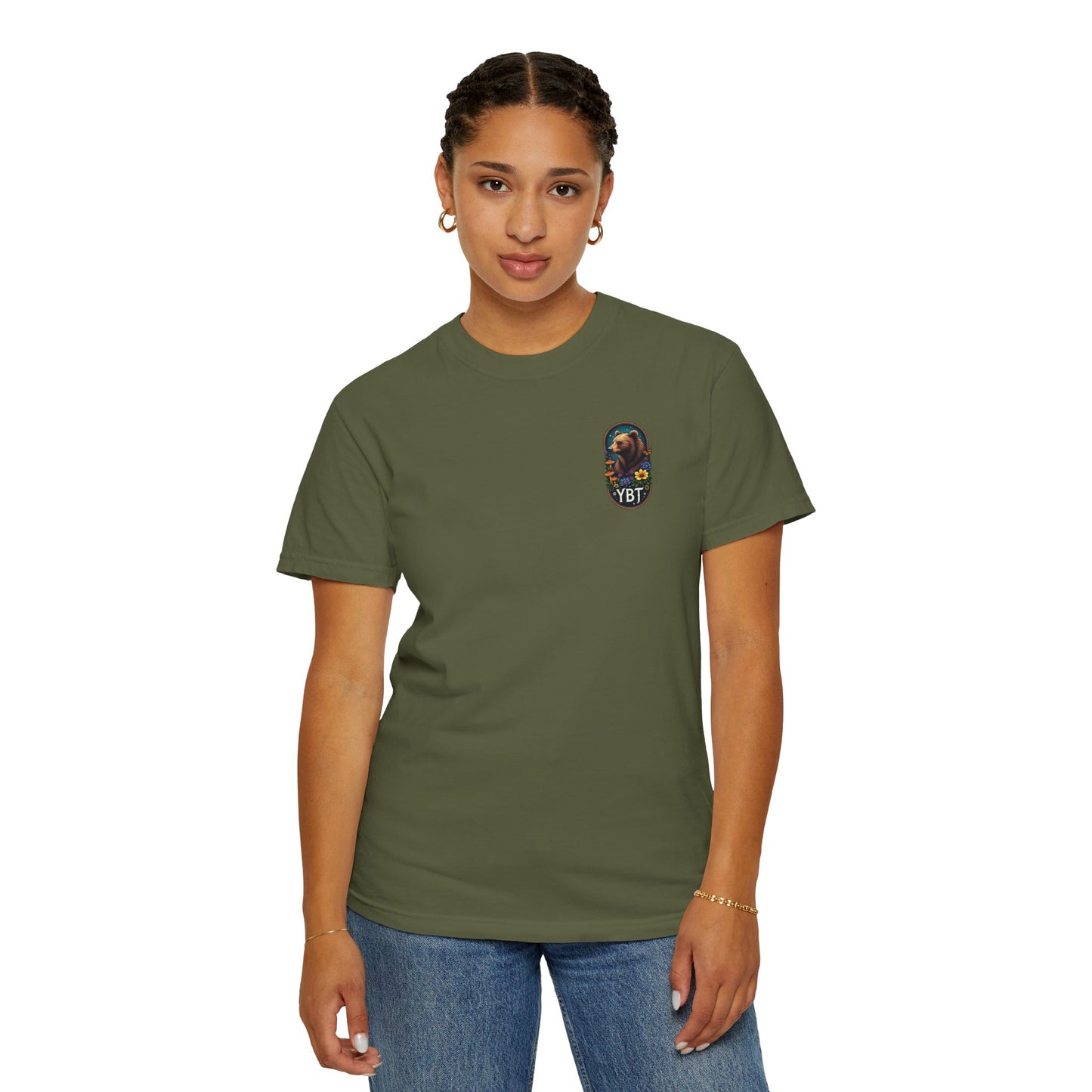 Woman's T-Shirt with YBT Bear & Flower Design