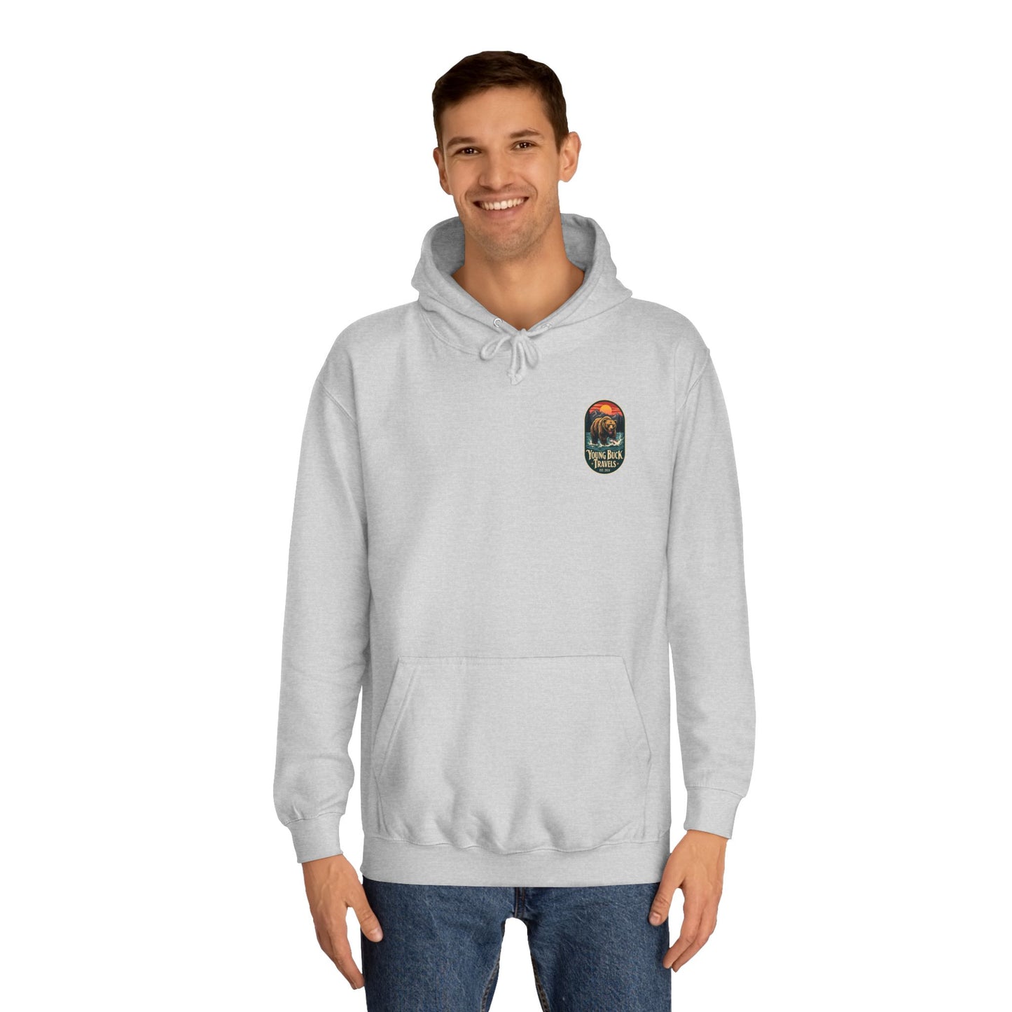 YBT Unisex Hoodie | Fishing Bear Design