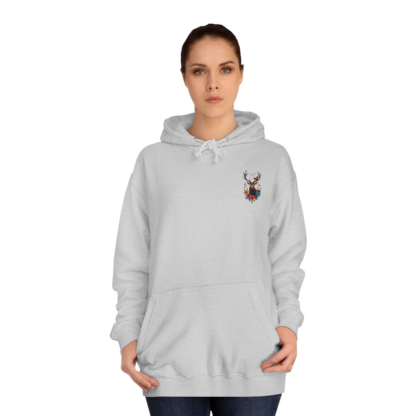 Woman's YBT  Hoodie | Deer Wreath Design