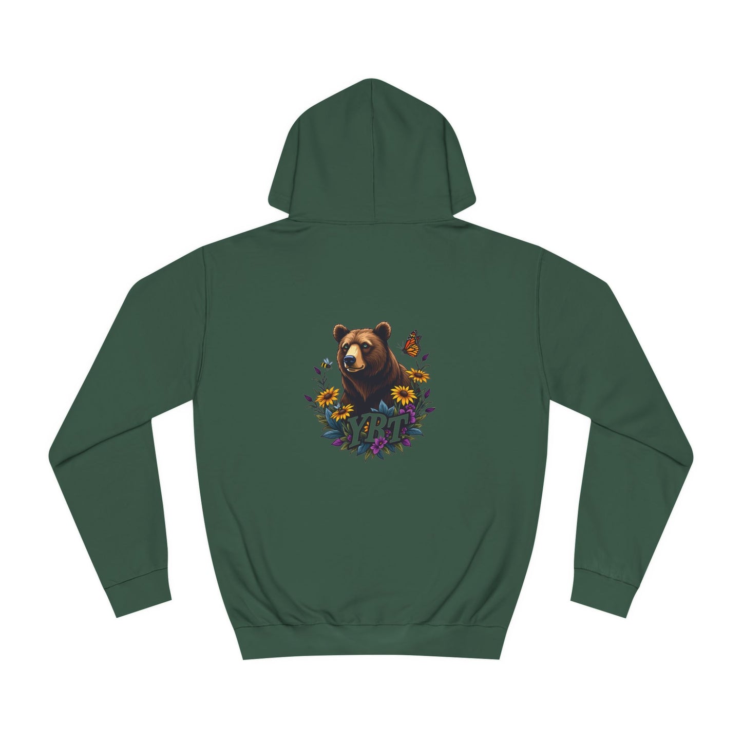 Woman's YBT  Hoodie | Floral Bear Design