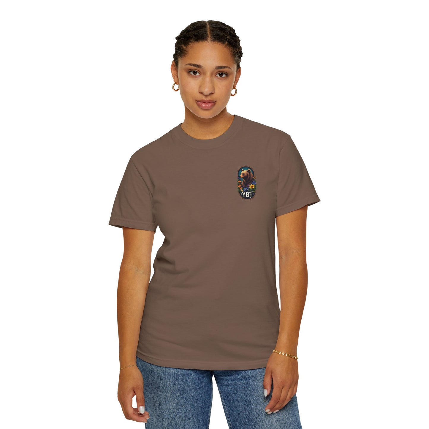 Woman's T-Shirt with YBT Bear & Flower Design