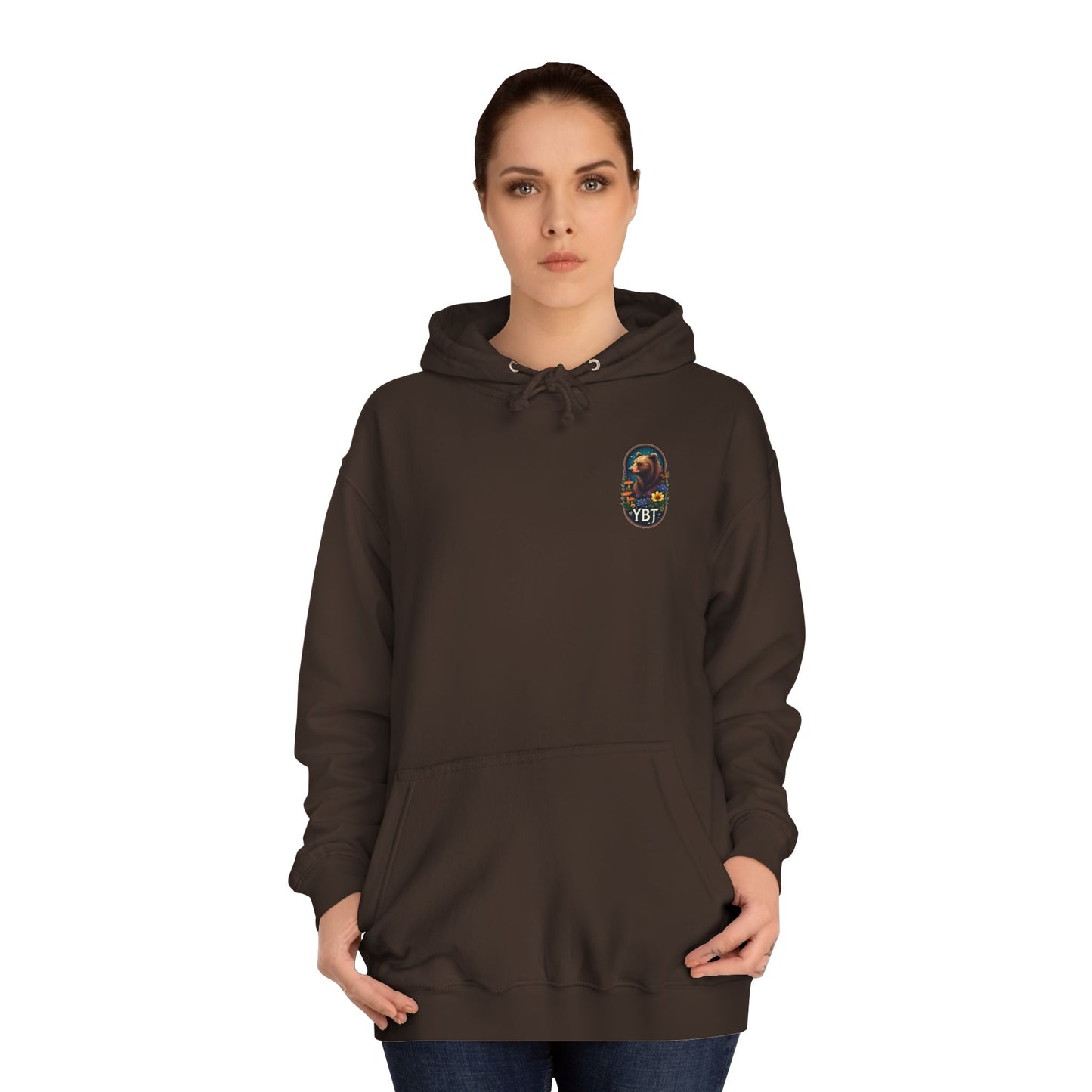 Woman's YBT  Hoodie | Bear & Flower Design