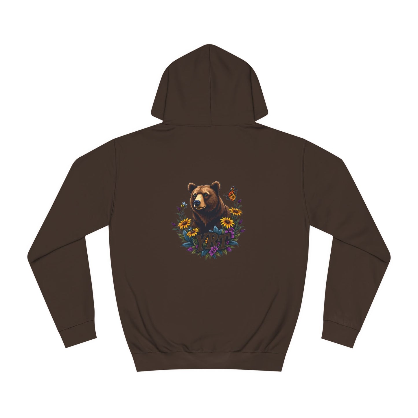 Woman's YBT  Hoodie | Floral Bear Design