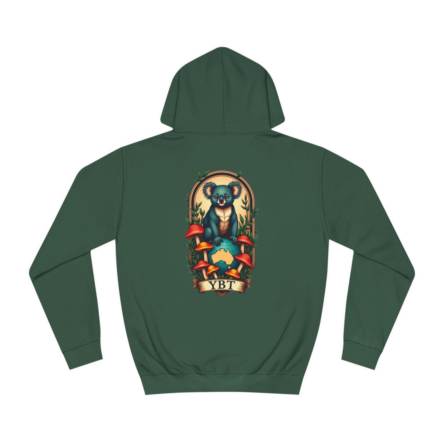 YBT Unisex Hoodie with Faded Koala Design