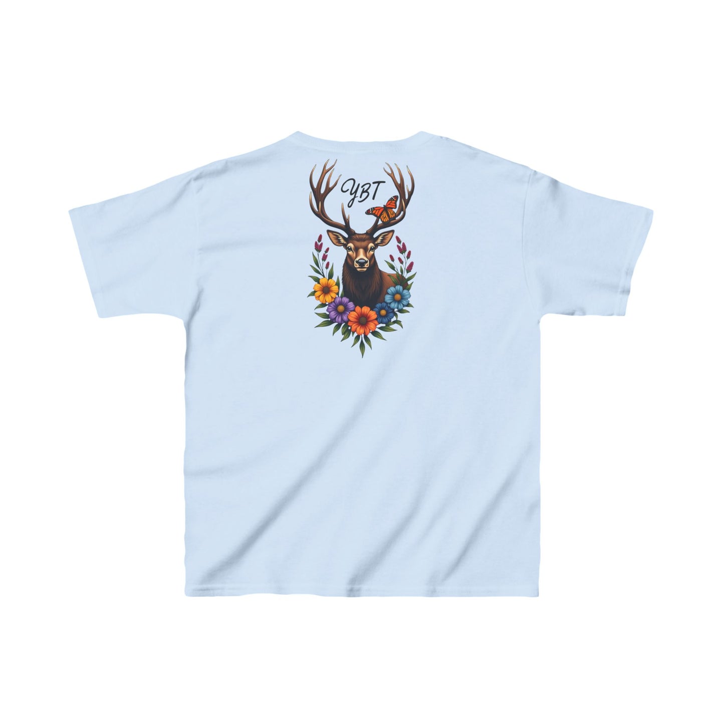 Kids Tee - YBT Deer Wreath Design