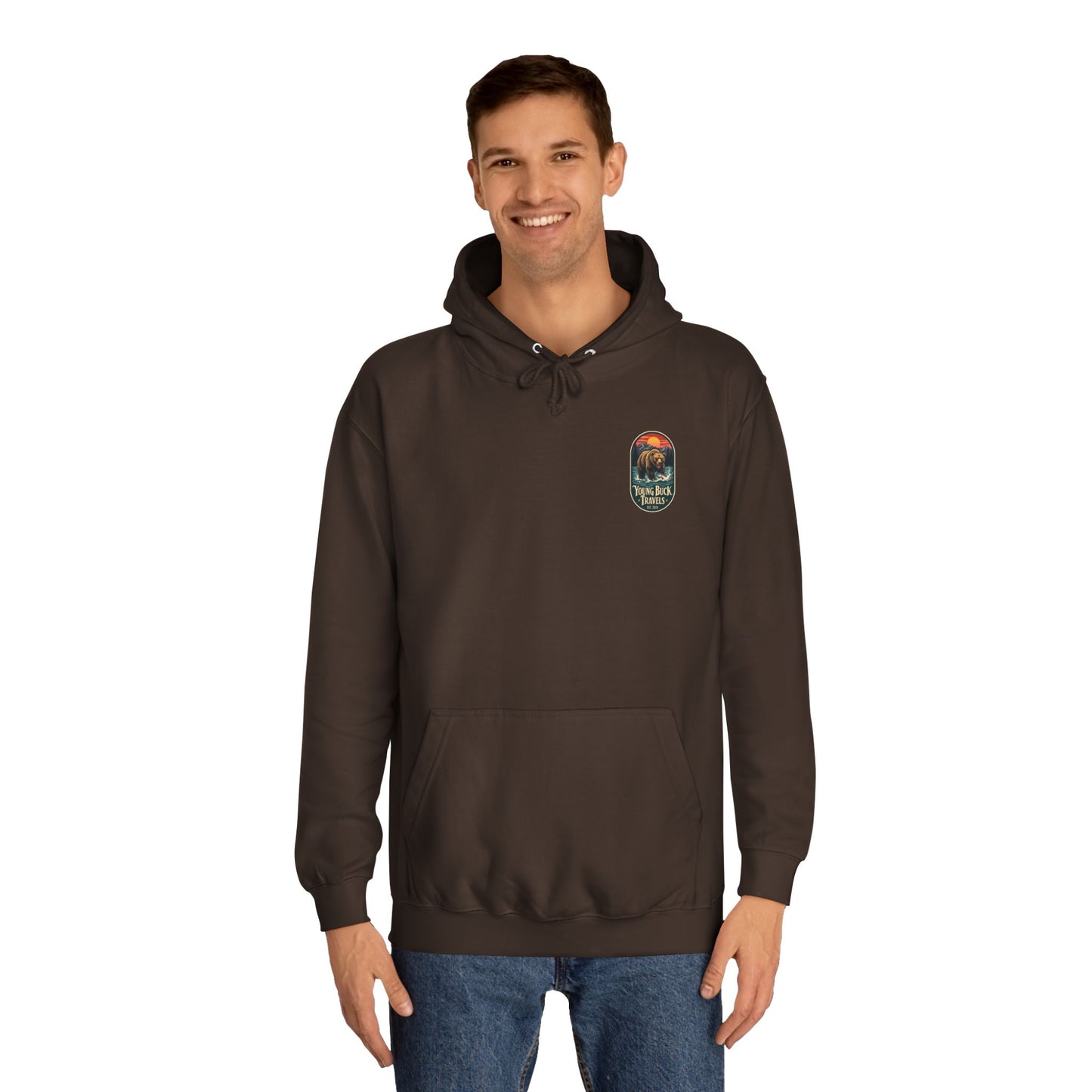 YBT Unisex Hoodie | Fishing Bear Design