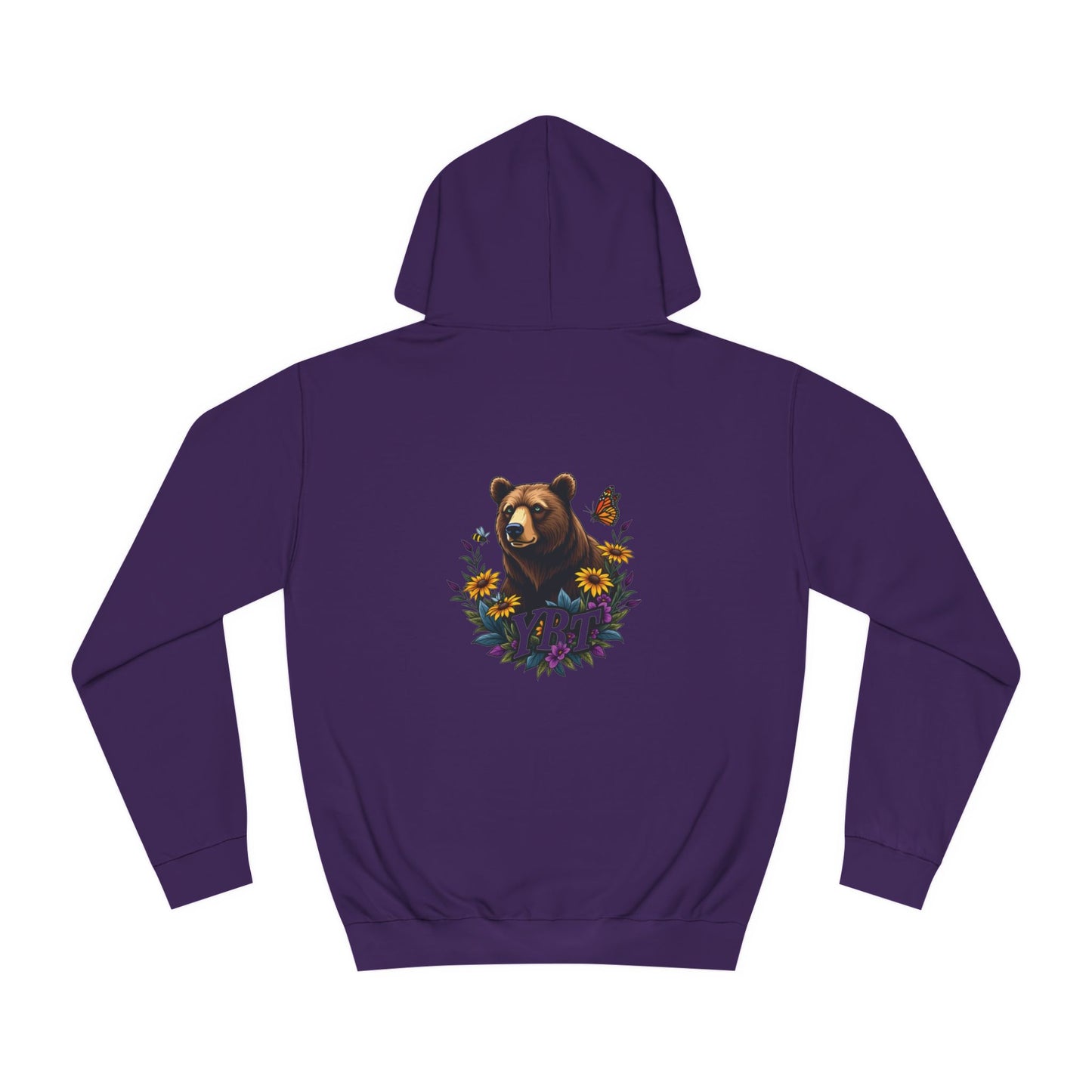 Woman's YBT  Hoodie | Floral Bear Design