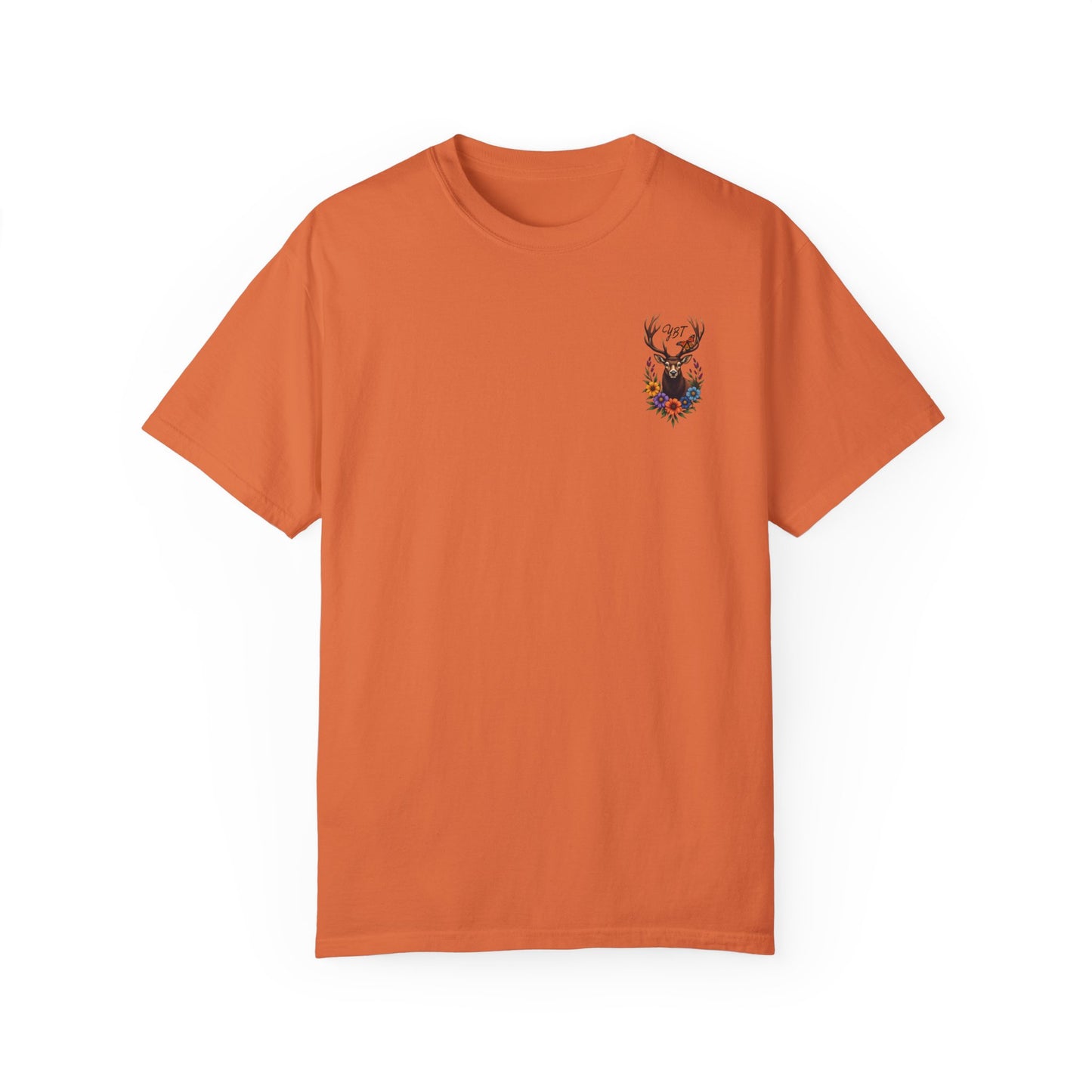 Woman's T-Shirt with YBT Deer Wreath Design