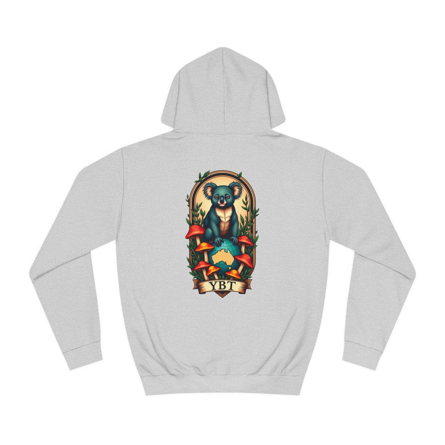 YBT Unisex Hoodie with Faded Koala Design