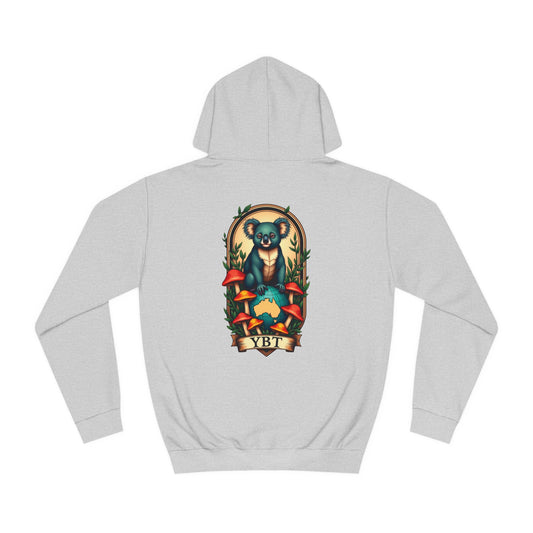 YBT Unisex Hoodie with Faded Koala Design