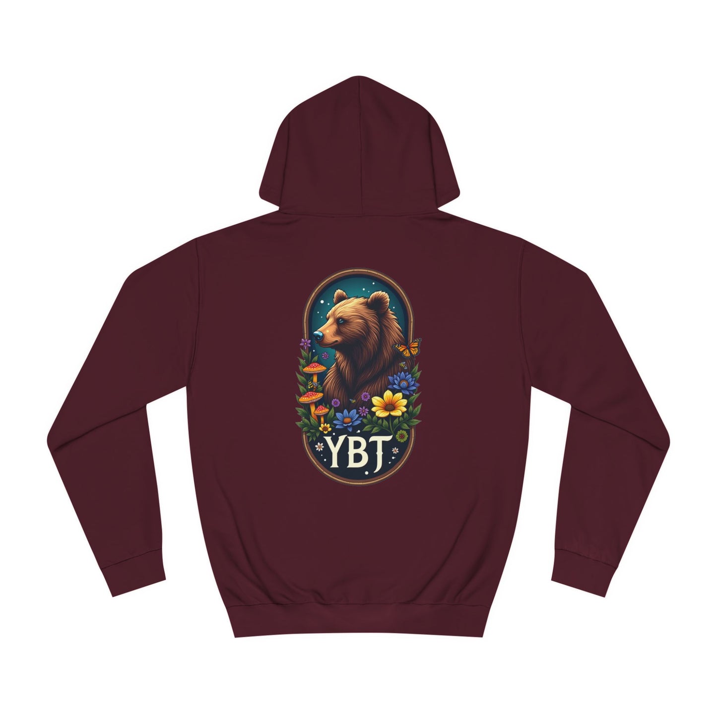 Woman's YBT  Hoodie | Bear & Flower Design