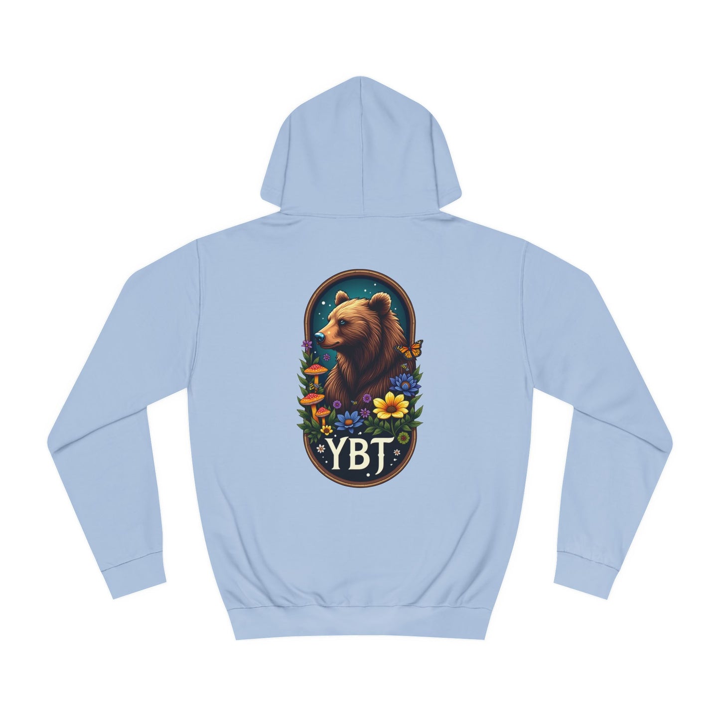 Woman's YBT  Hoodie | Bear & Flower Design