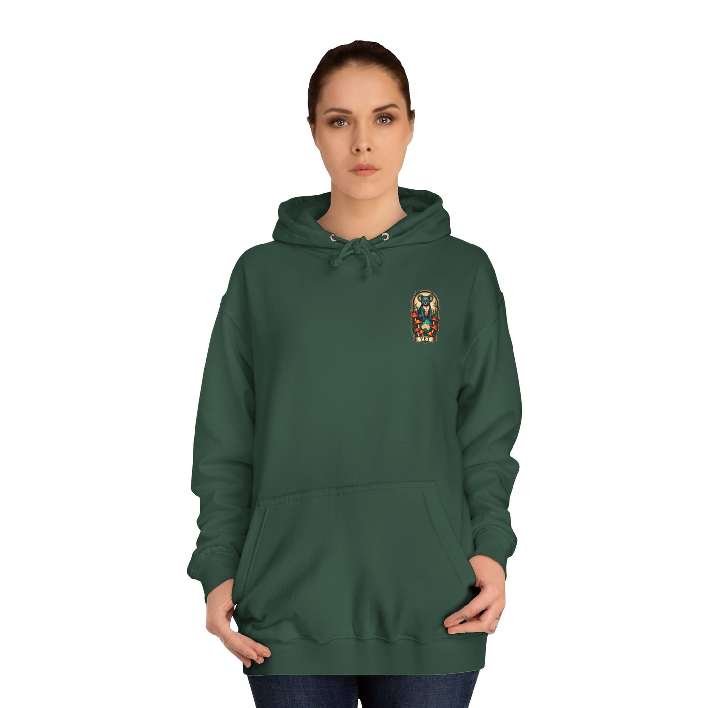 YBT Unisex Hoodie with Faded Koala Design