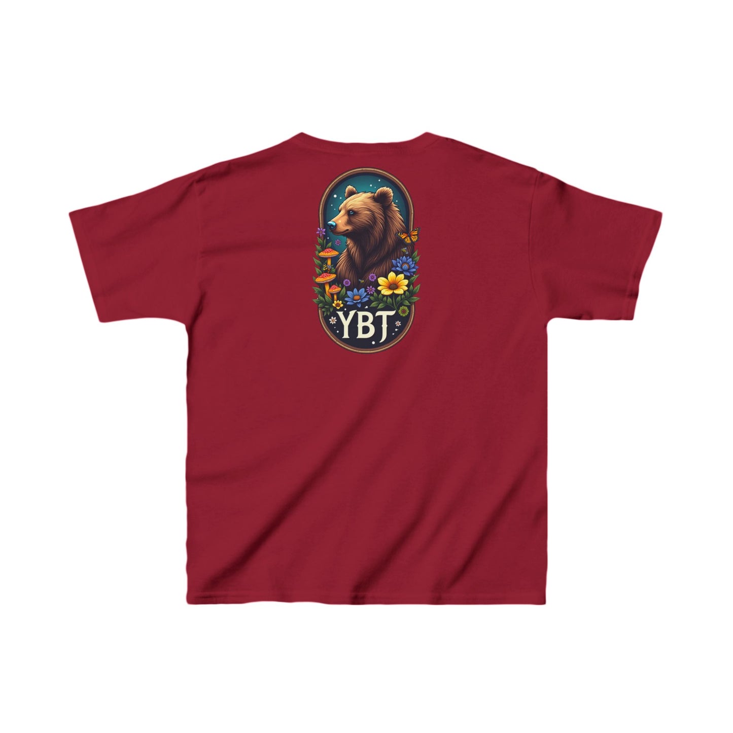 Kids Tee - YBT  Bear and Flowers Design