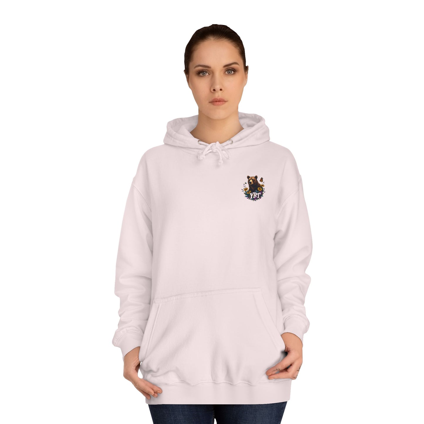 Woman's YBT  Hoodie | Floral Bear Design