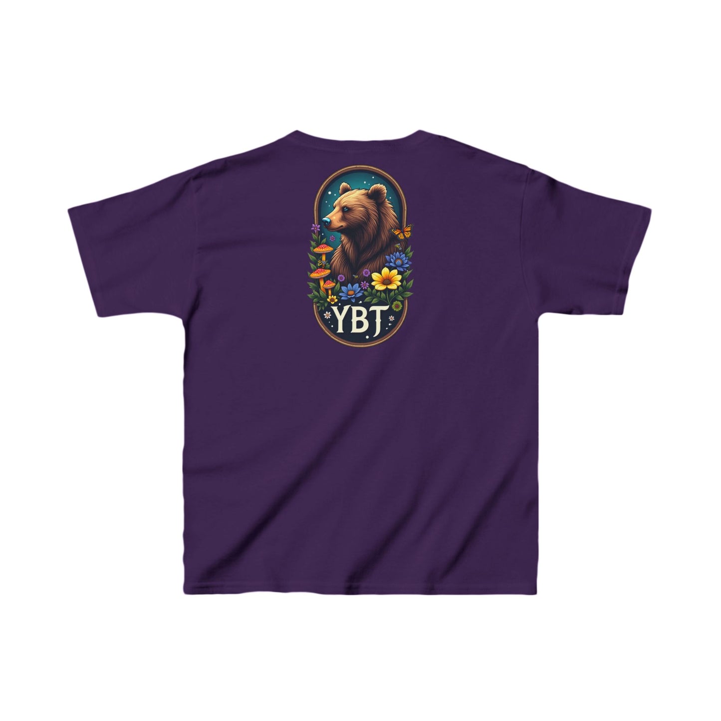 Kids Tee - YBT  Bear and Flowers Design