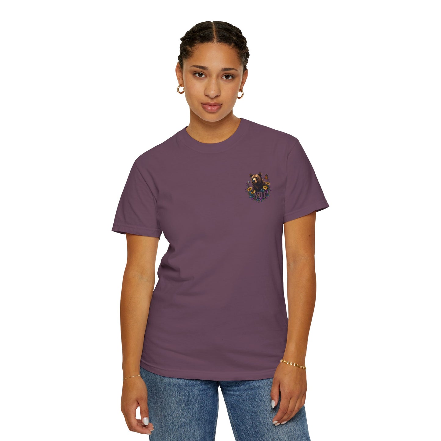 Woman's T-Shirt with YBT Floral Bear Design