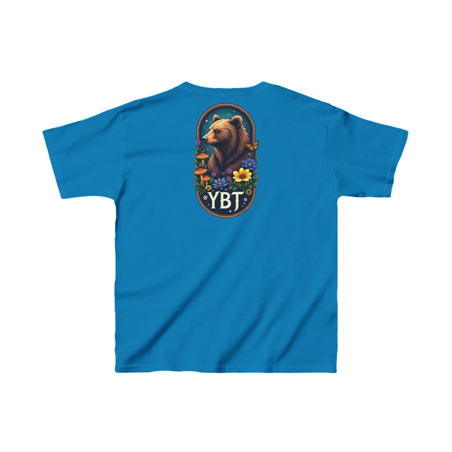 Kids Tee - YBT  Bear and Flowers Design