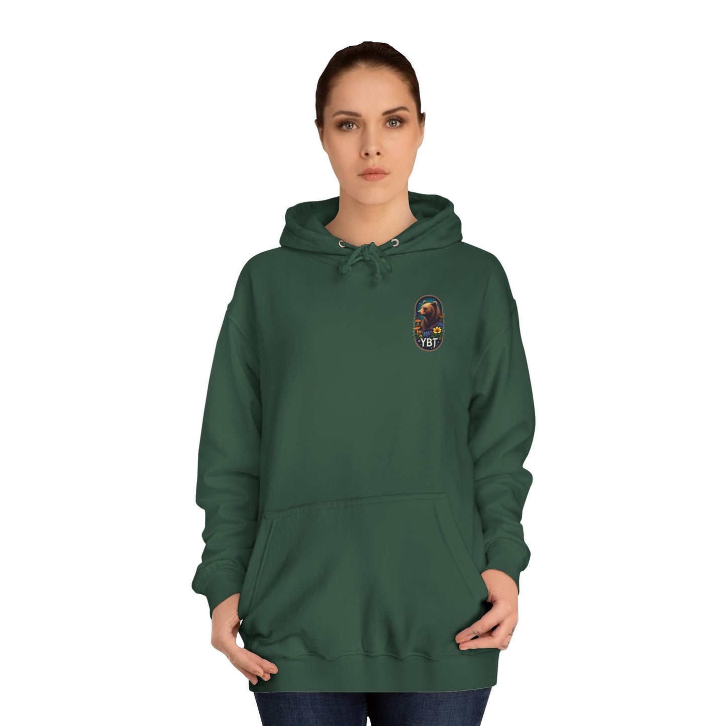 Woman's YBT  Hoodie | Bear & Flower Design