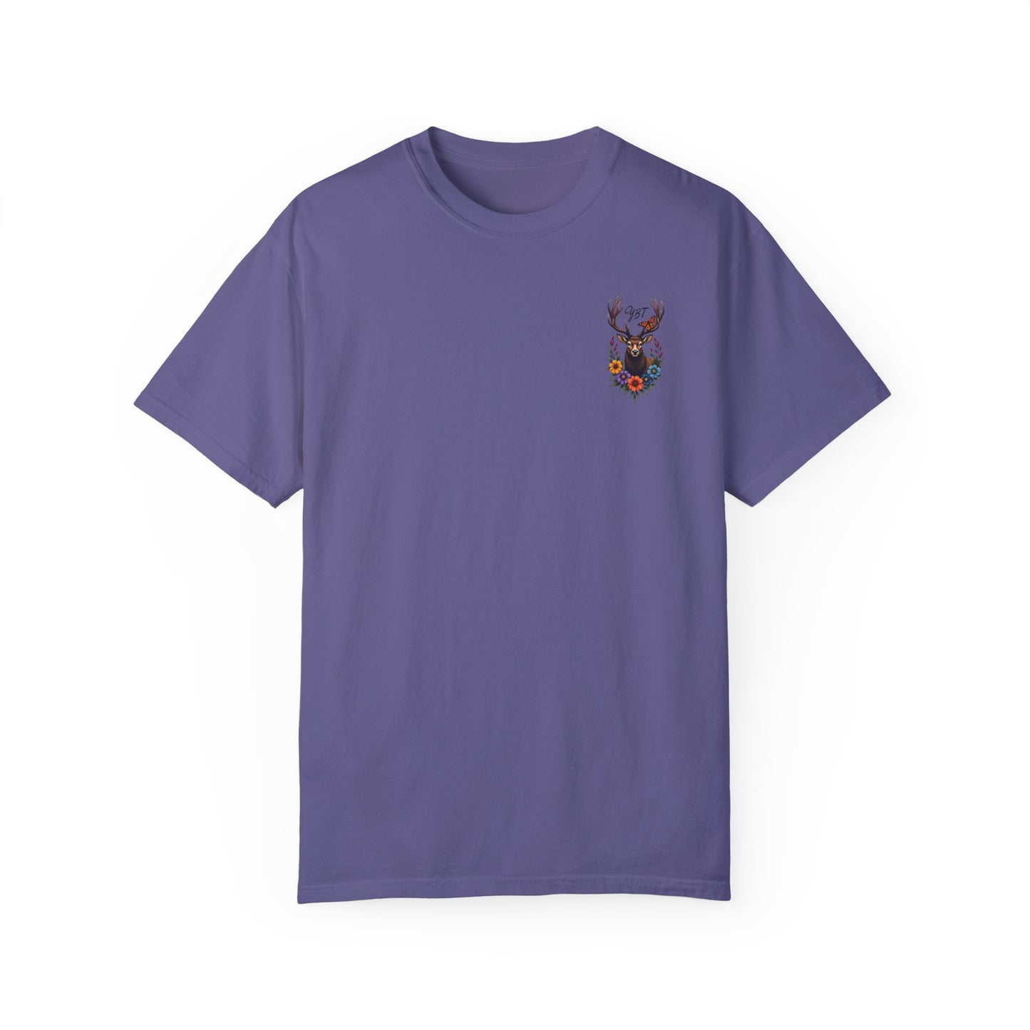 Woman's T-Shirt with YBT Deer Wreath Design